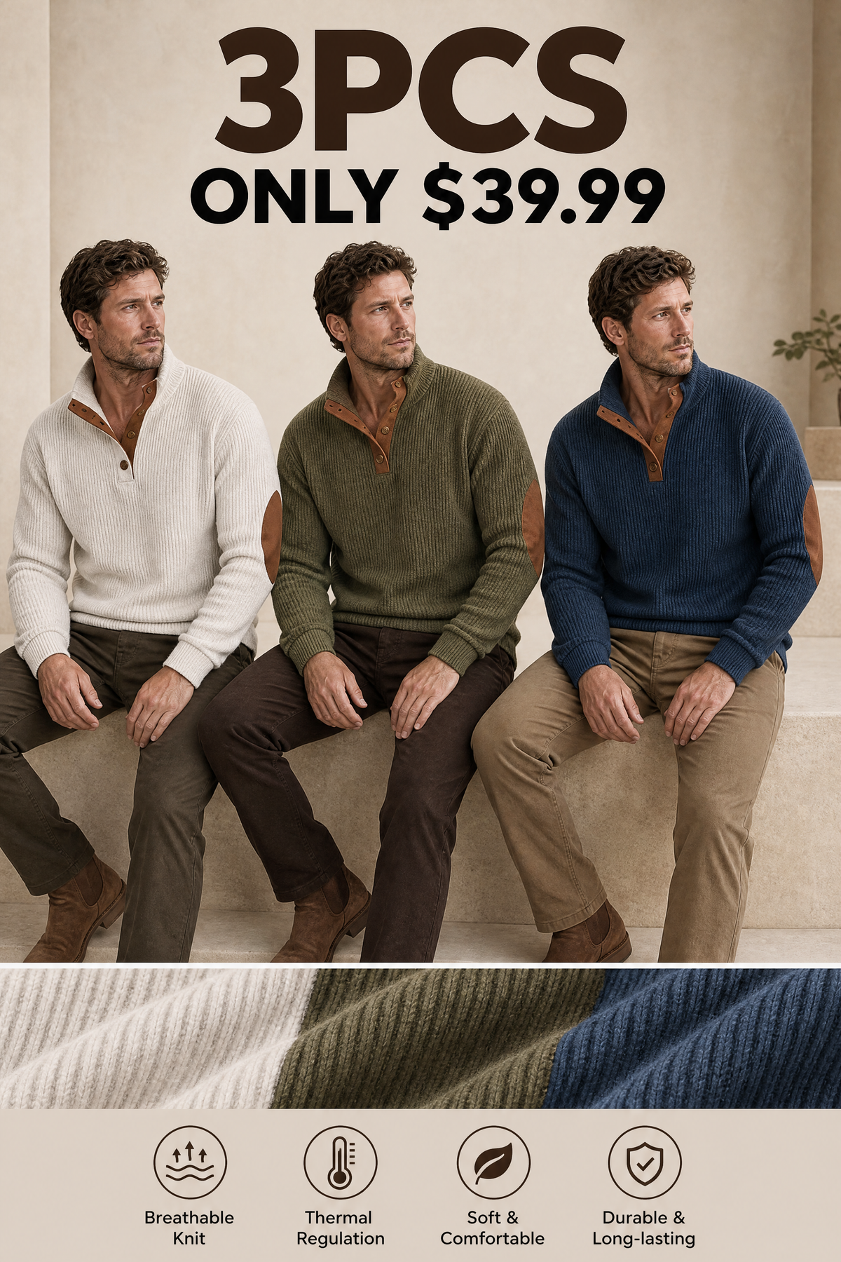 🌸🌸⏳50% OFF! 💥Men's Corduroy Stand Collar Sweatshirt 🧥