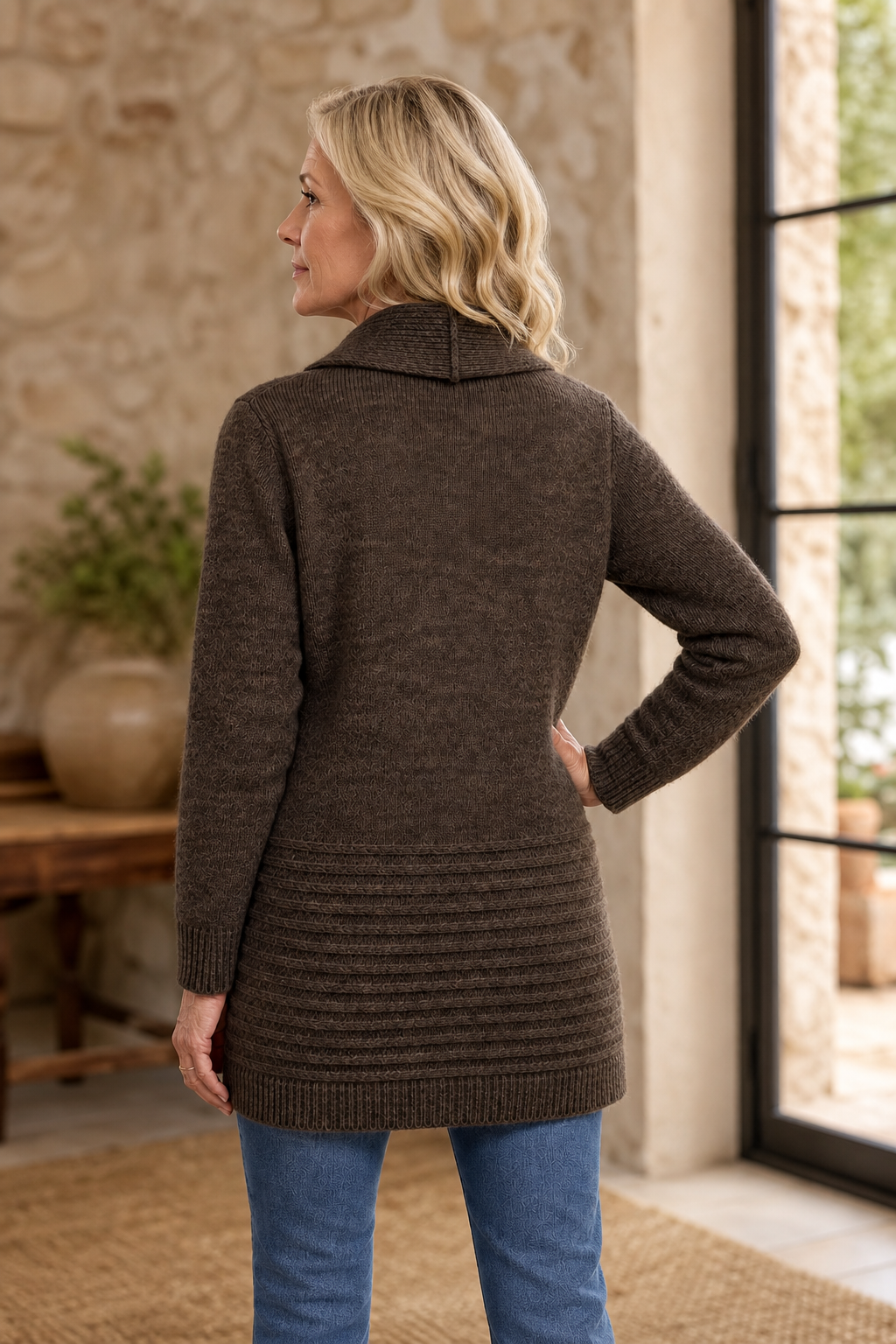 🌸🌸Harlow  Mid-Length Ribbed Knit Open Cardigan for Women ✨