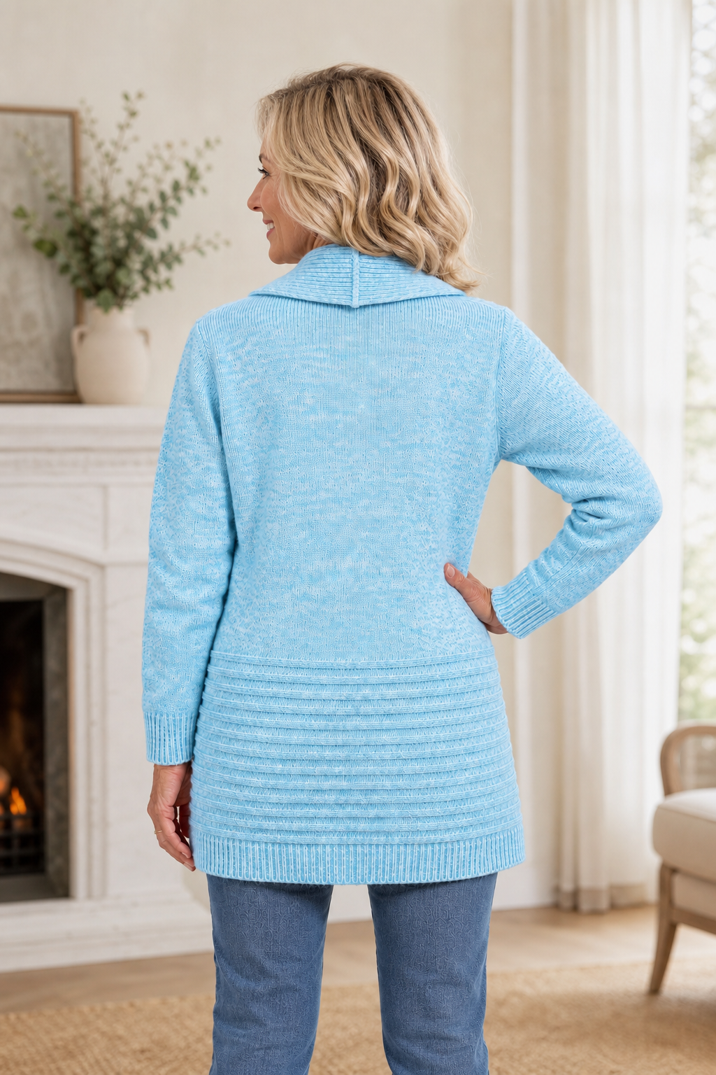 🌸🌸Harlow  Mid-Length Ribbed Knit Open Cardigan for Women ✨