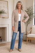 🌸🌸Harlow  Mid-Length Ribbed Knit Open Cardigan for Women ✨