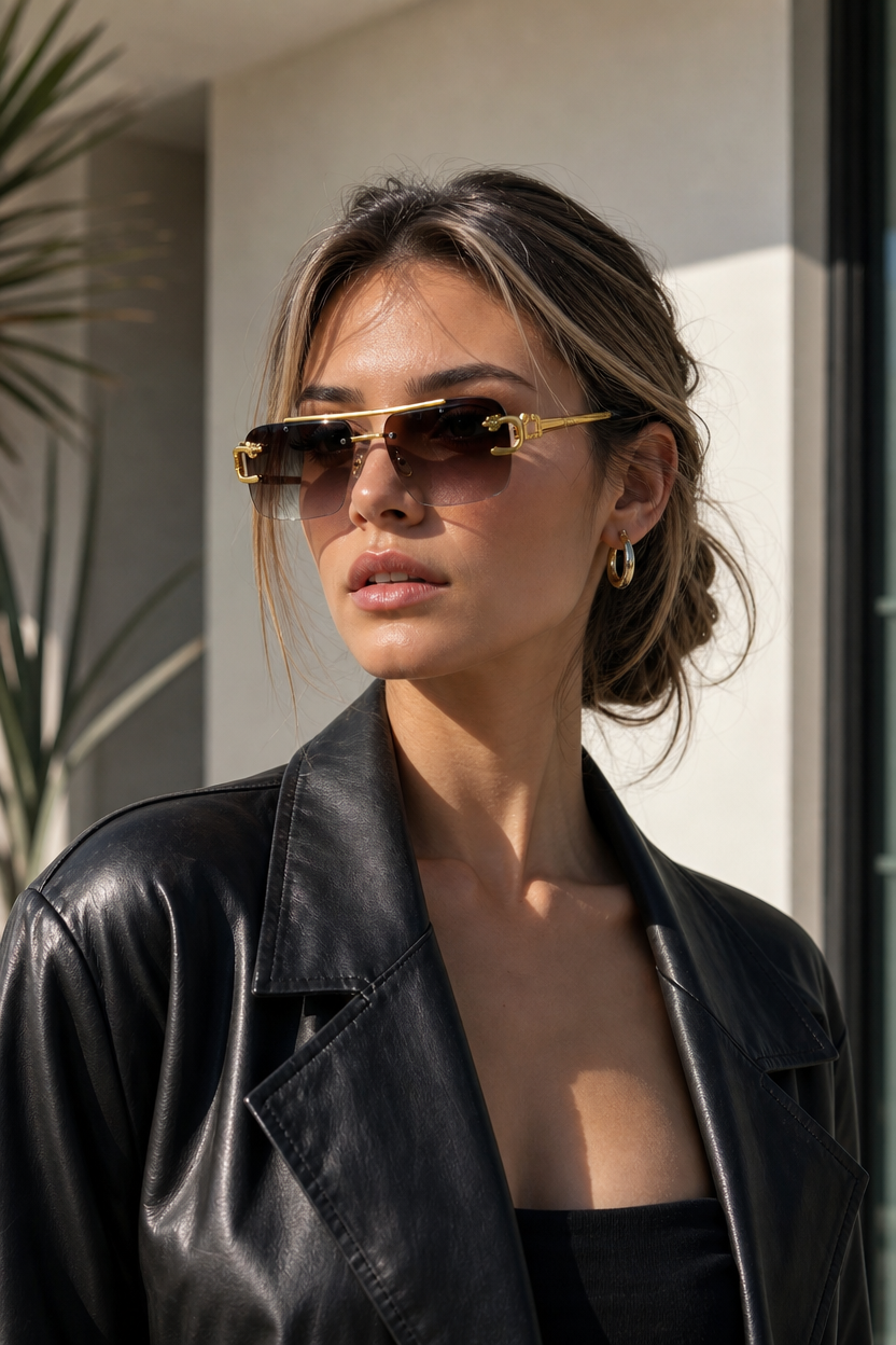 🌸🌸 Casual Outdoor Rimless Fashion Sunglasses 🪩