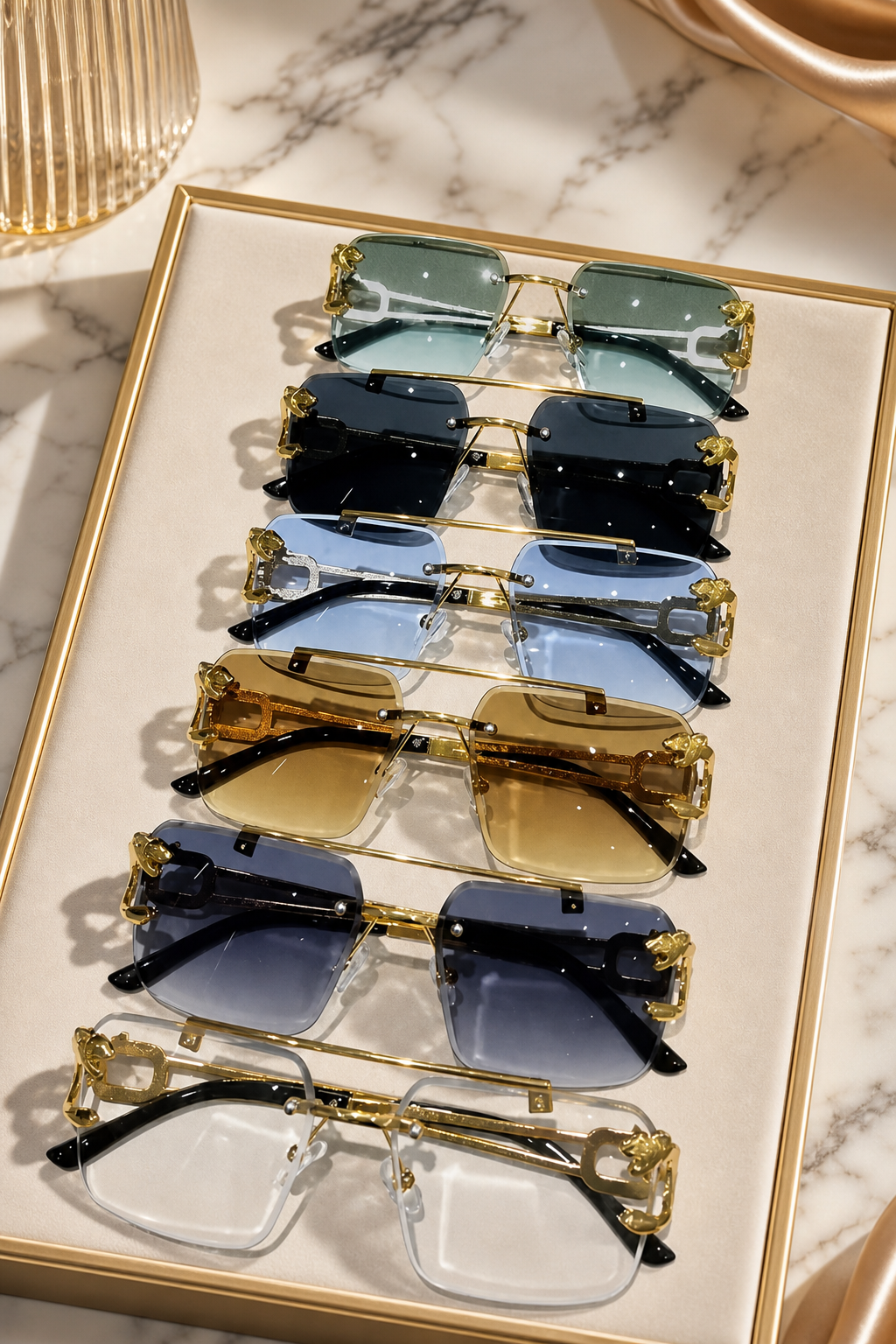 🌸🌸 Casual Outdoor Rimless Fashion Sunglasses 🪩