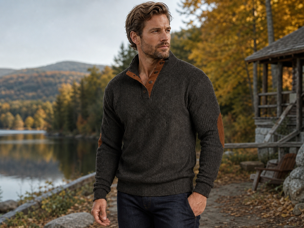 🌸🌸⏳50% OFF! 💥Men's Corduroy Stand Collar Sweatshirt 🧥