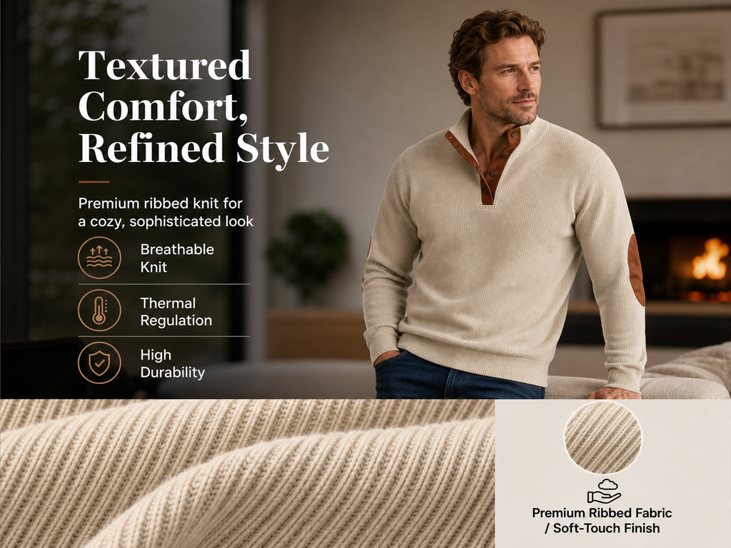 🌸🌸⏳50% OFF! 💥Men's Corduroy Stand Collar Sweatshirt 🧥