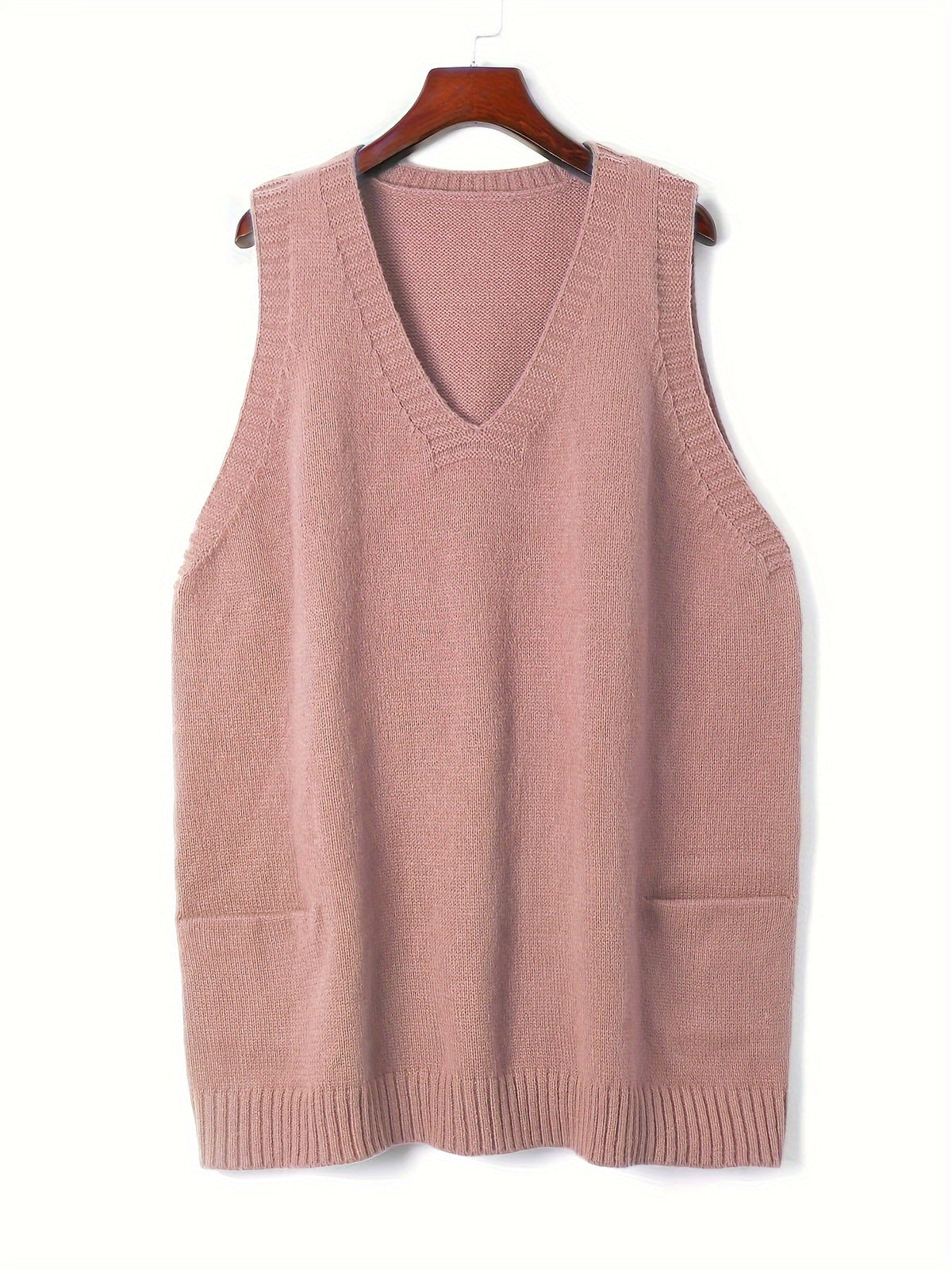 🌷Hayden Helen | Casual Cotton wool blend V-Neck Vest