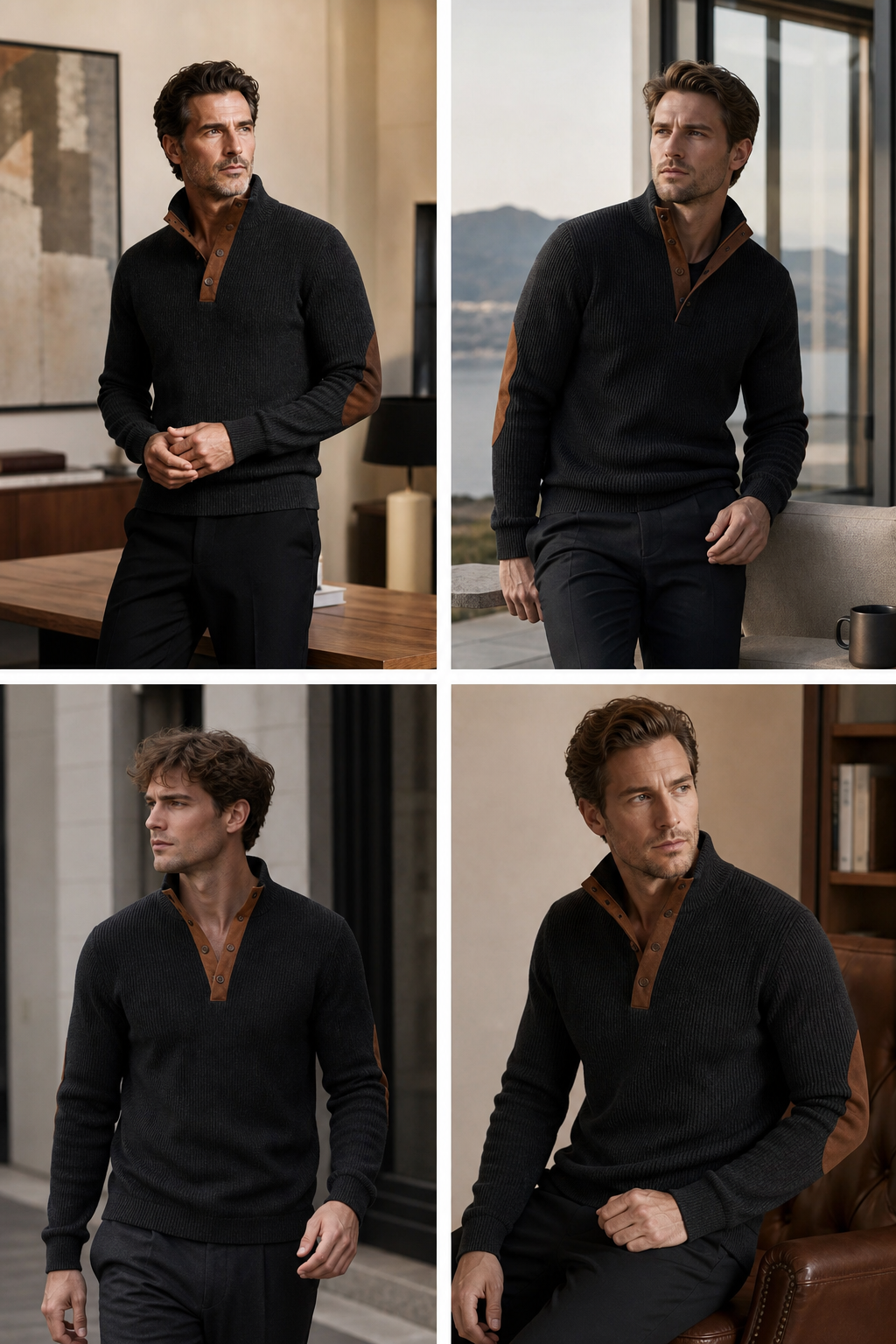 🌸🌸⏳50% OFF! 💥Men's Corduroy Stand Collar Sweatshirt 🧥