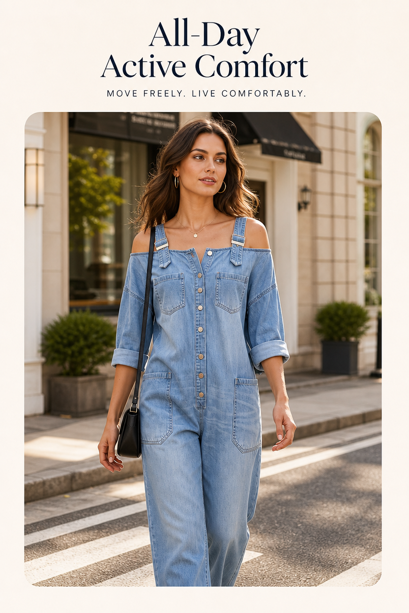 🌸🌸⏳🔥LIMITED-TIME 50% OFF! Pocket Design Jumpsuit 👗💫