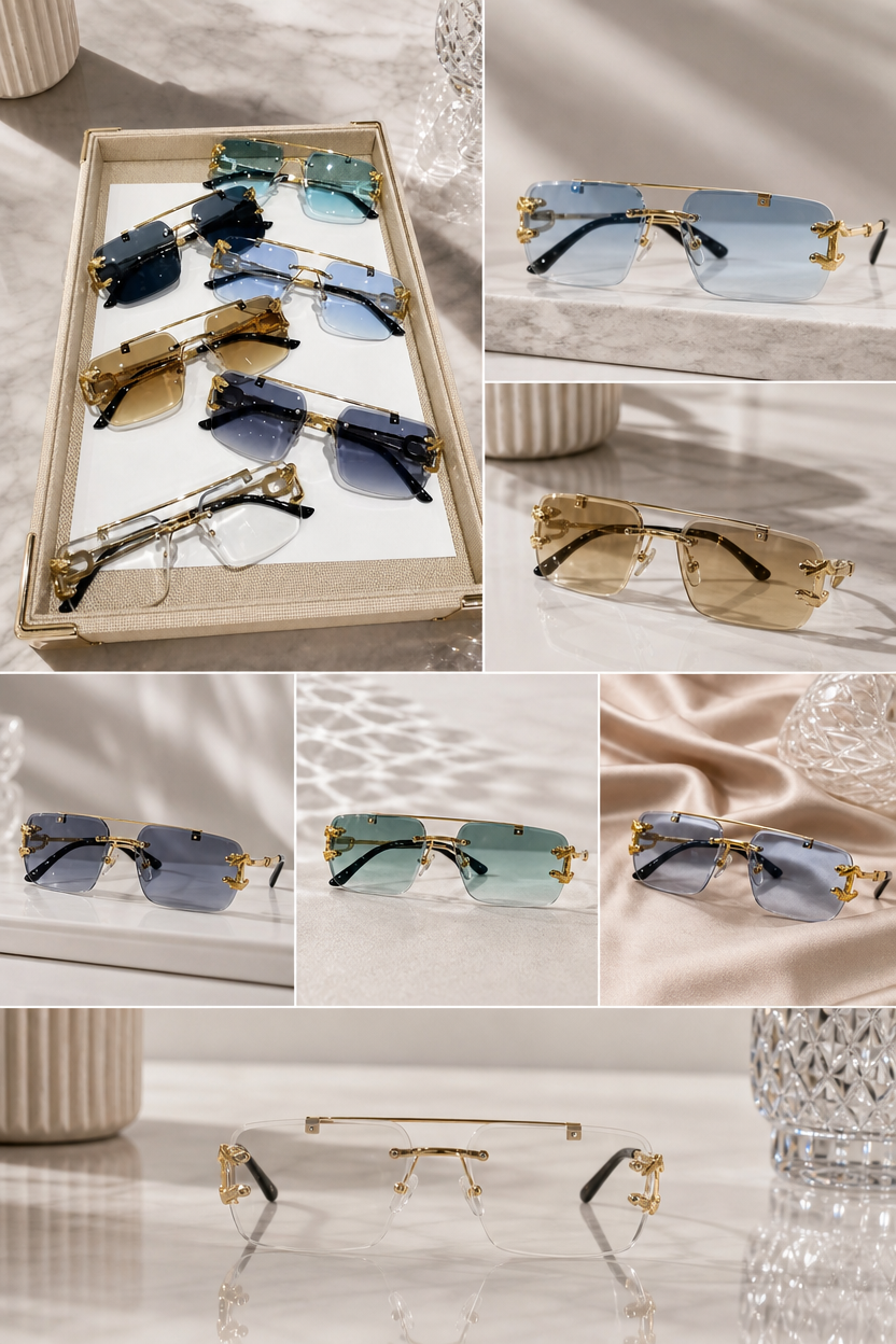 🌸🌸 Casual Outdoor Rimless Fashion Sunglasses 🪩