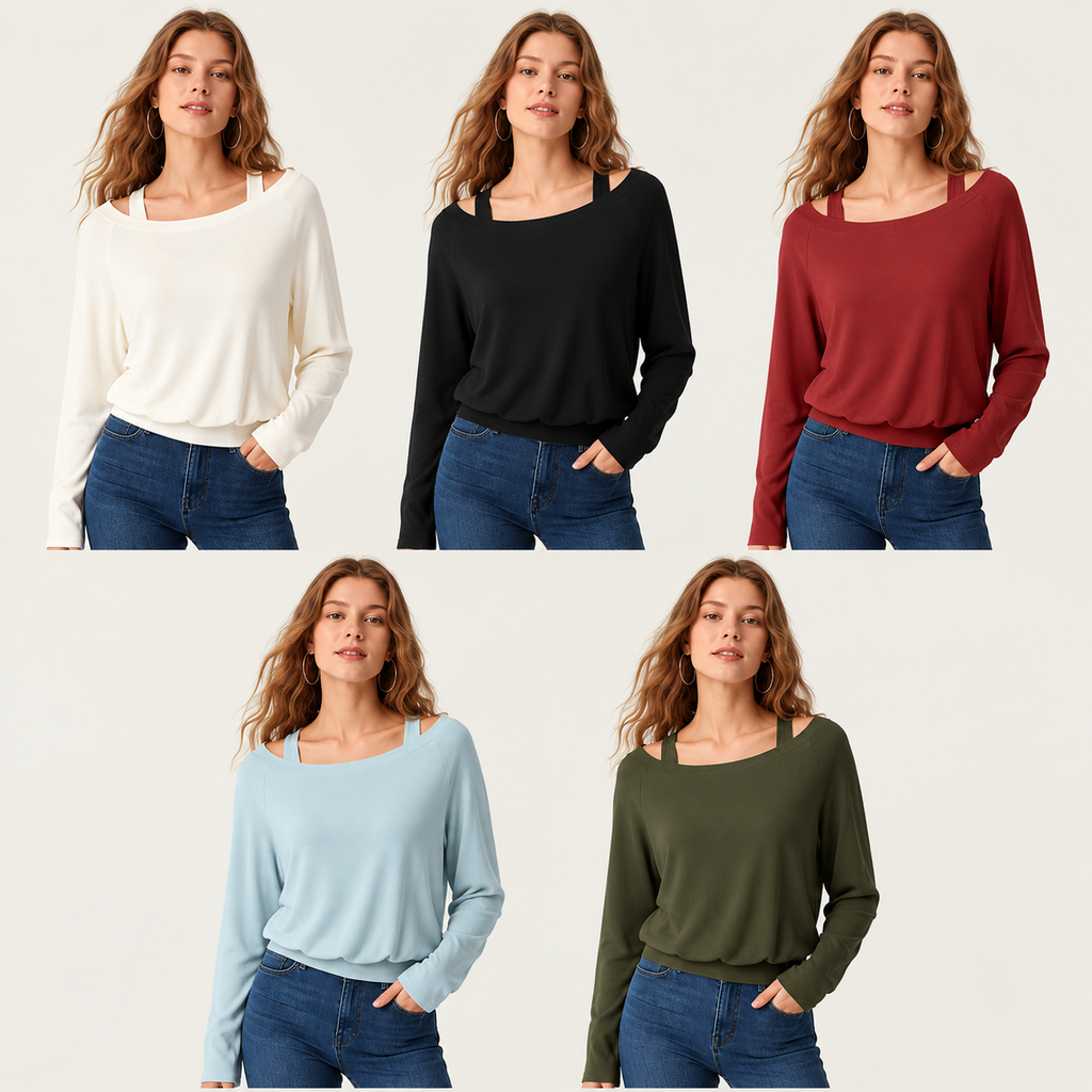 💥Save More | Women's Heat-Tech Long Sleeve Top - Lightweight Everyday Layering Shirt