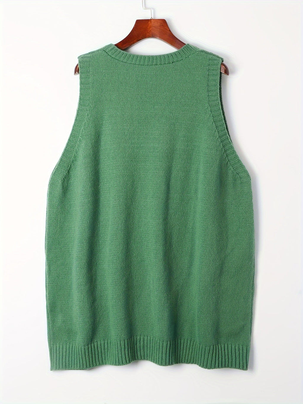 🌷Hayden Helen | Casual Cotton wool blend V-Neck Vest