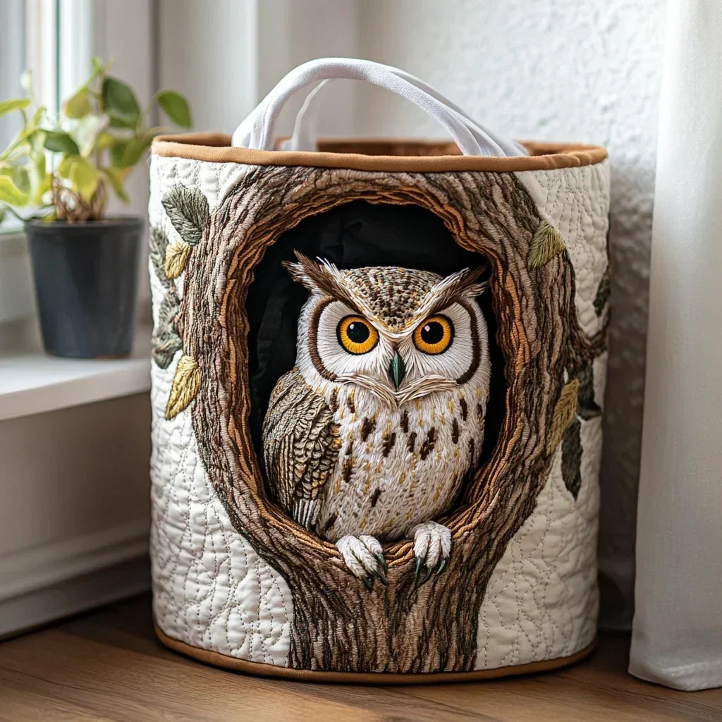 🌸🌸Marta Hand-Quilted Decor Storage Basket with Hand Appliqued Sheep ✨