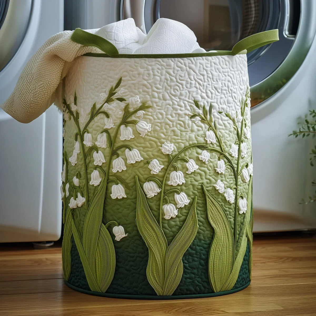 🌸🌸Marta Hand-Quilted Decor Storage Basket with Hand Appliqued Sheep ✨