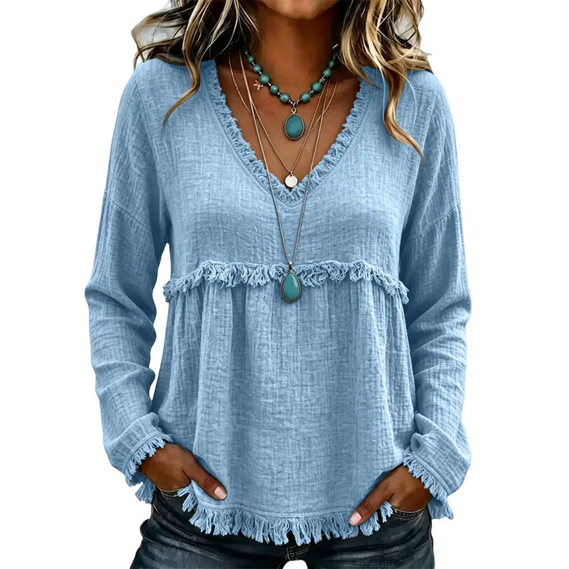 🌾 Western Long Sleeve Tunic Top 🤎