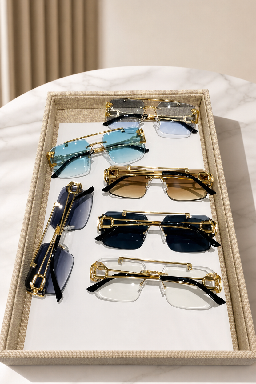 🌸🌸 Casual Outdoor Rimless Fashion Sunglasses 🪩