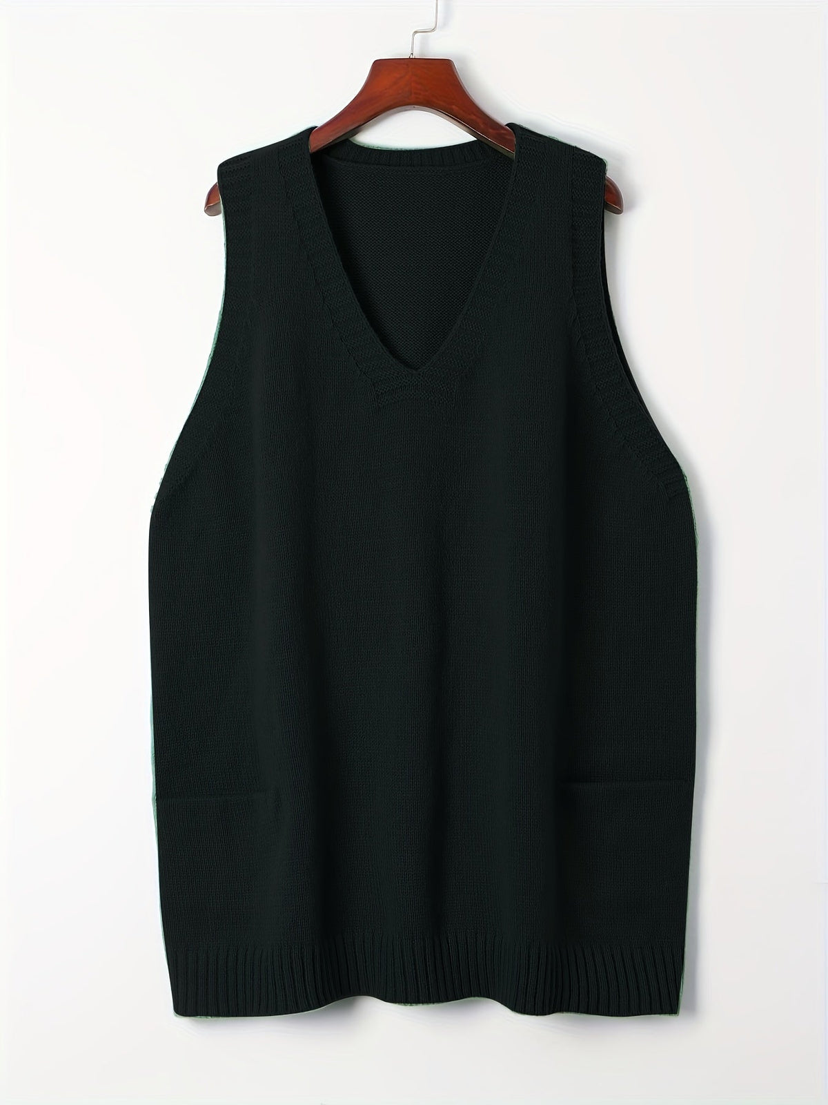 🌷Hayden Helen | Casual Cotton wool blend V-Neck Vest