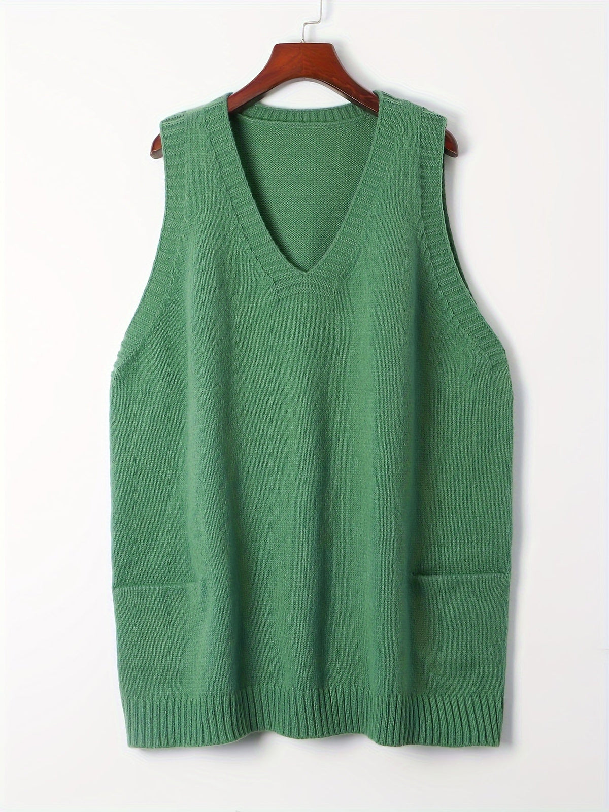 🌷Hayden Helen | Casual Cotton wool blend V-Neck Vest