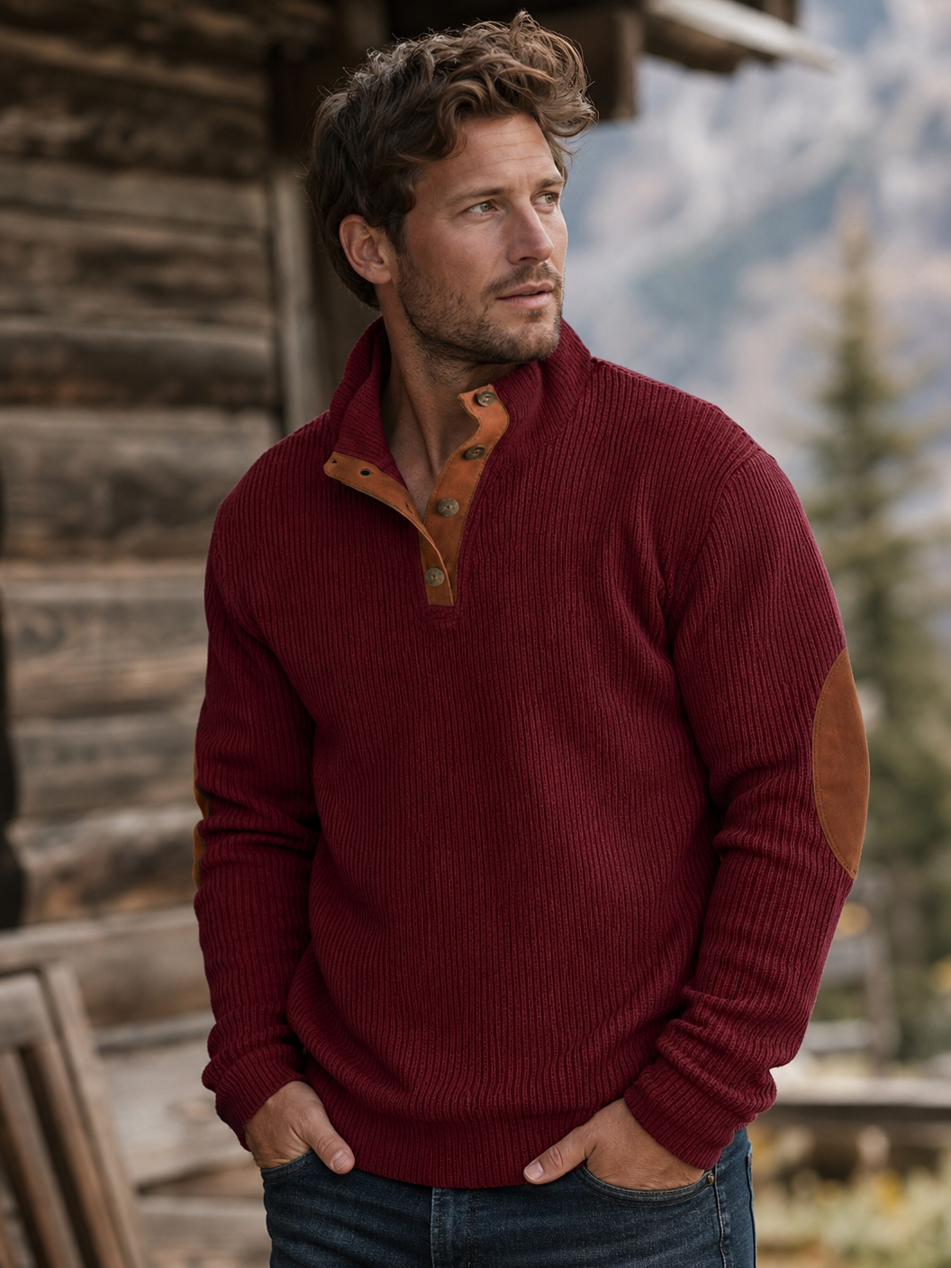 🌸🌸⏳50% OFF! 💥Men's Corduroy Stand Collar Sweatshirt 🧥