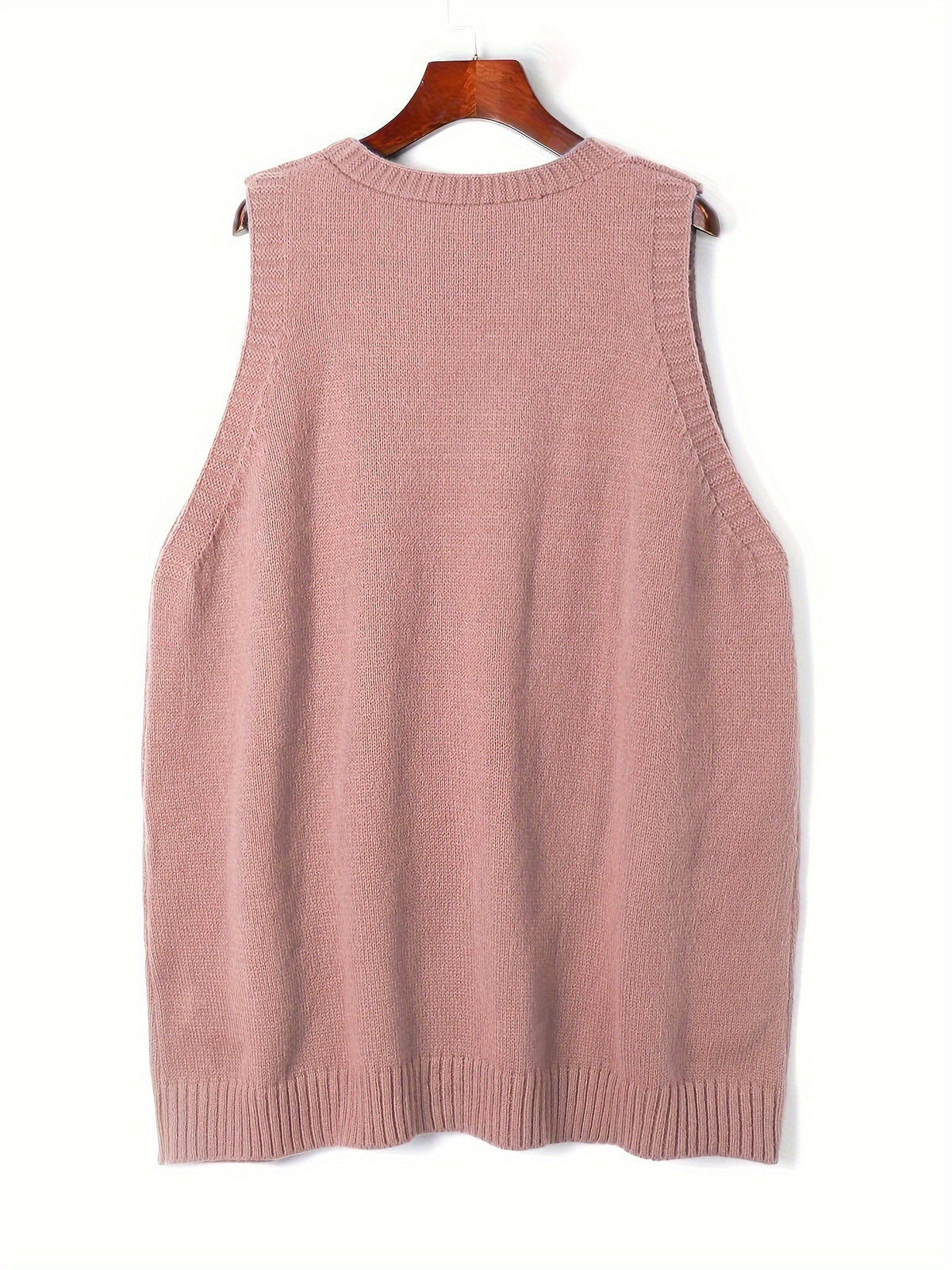 🌷Hayden Helen | Casual Cotton wool blend V-Neck Vest