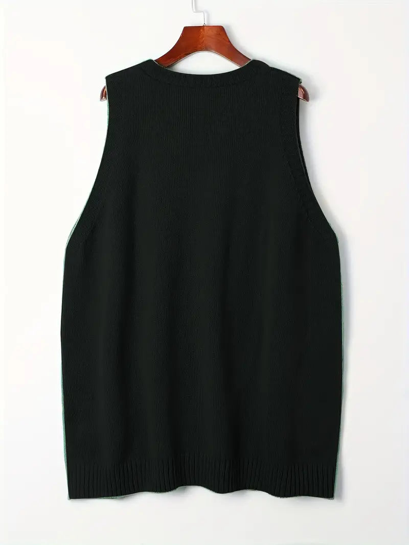 🌷Hayden Helen | Casual Cotton wool blend V-Neck Vest