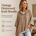 🌸🌸Women's Vintage Distressed Knit Hoodie ✨