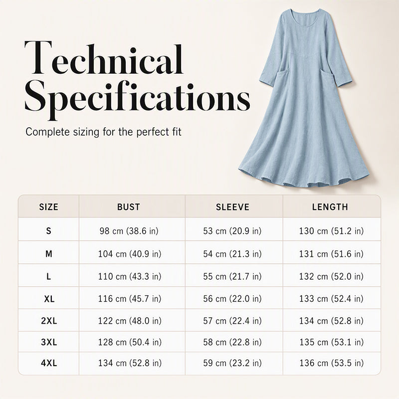 💞💞Women's Solid Color Long Sleeve Dress