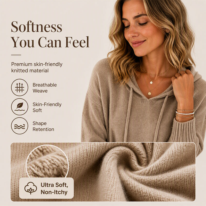 🌿🌿Women's Casual Hooded Knit Sweater