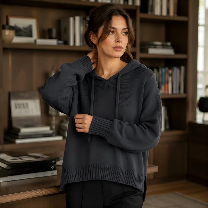 🌿🌿Women's Casual Hooded Knit Sweater