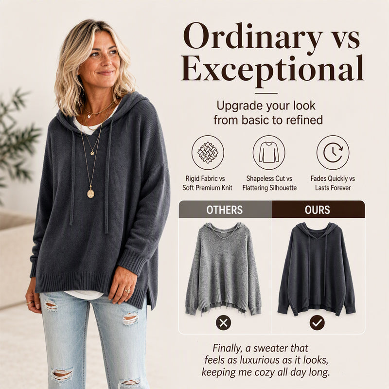 🌿🌿Women's Casual Hooded Knit Sweater