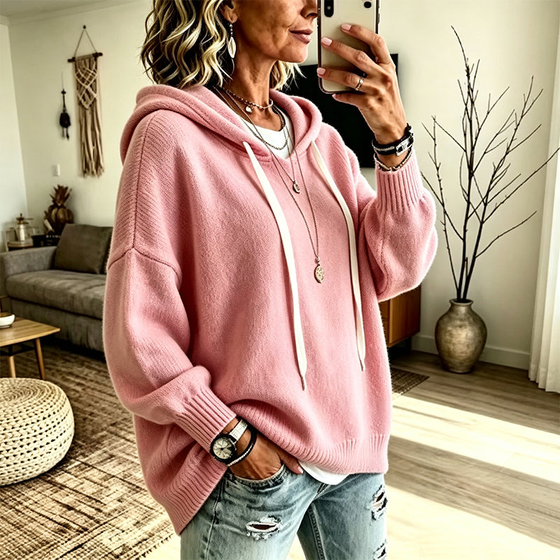 🌿🌿Women's Casual Hooded Knit Sweater