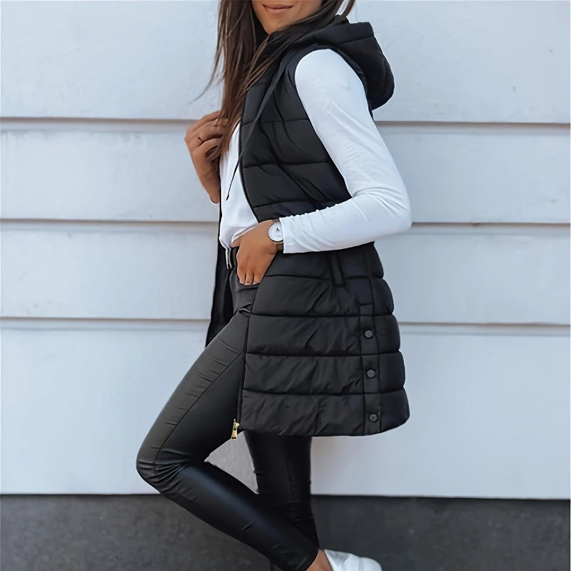 🌷Women’s Zip-Up Long Puffer Vest