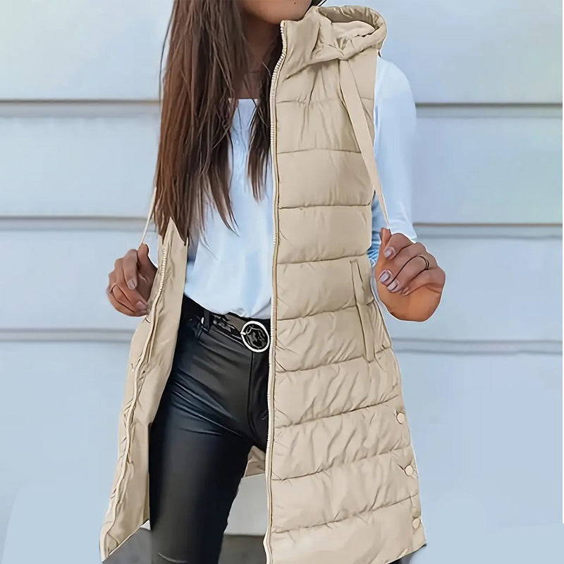 🌷Women’s Zip-Up Long Puffer Vest
