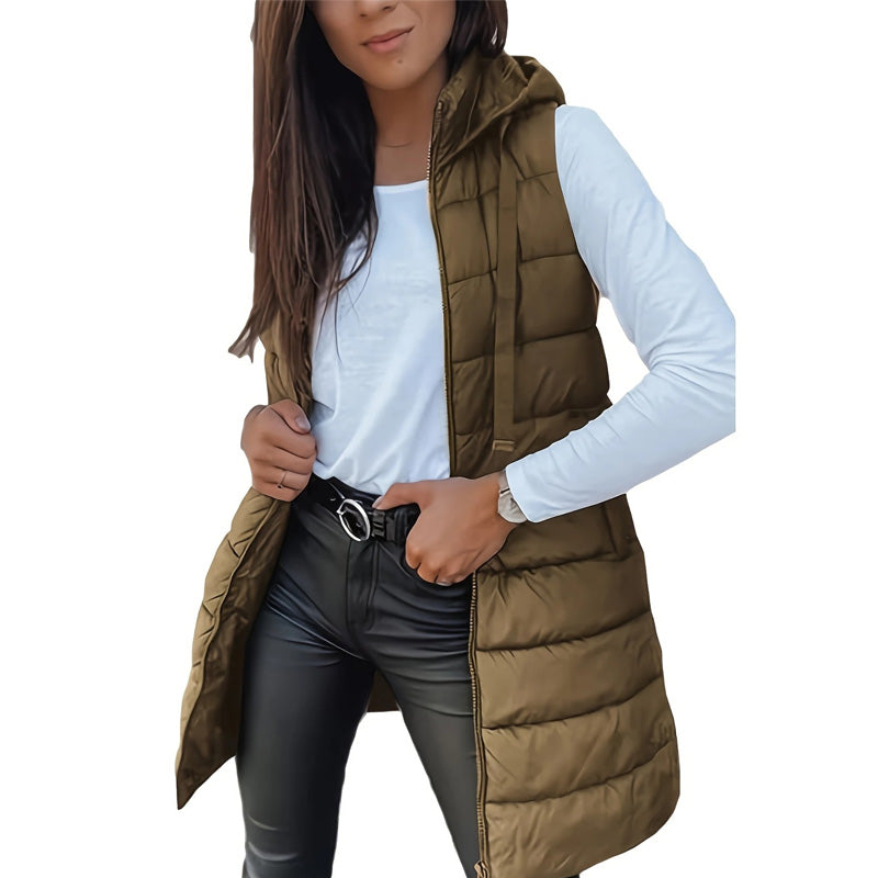 🌷Women’s Zip-Up Long Puffer Vest