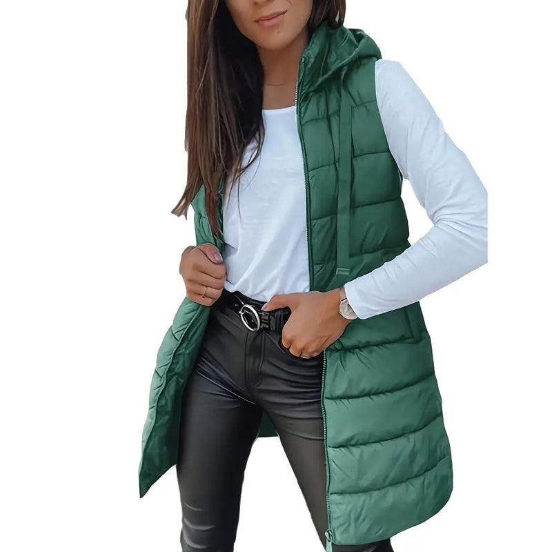🌷Women’s Zip-Up Long Puffer Vest