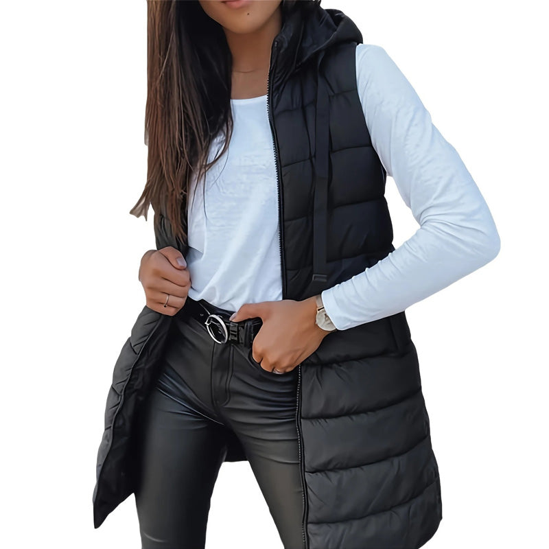 🌷Women’s Zip-Up Long Puffer Vest