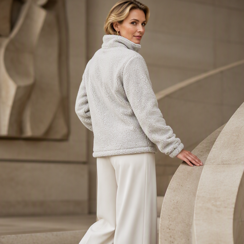 ☁️🍂Women's Cozy Loose-Fit Half-Zip Pullover