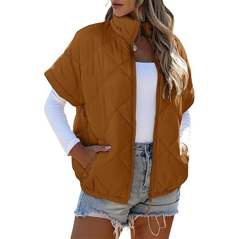 🍂👚Varm vattert vest for kvinner