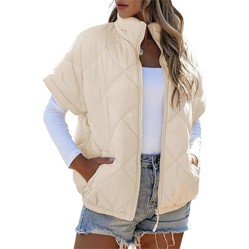 🍂👚Varm vattert vest for kvinner