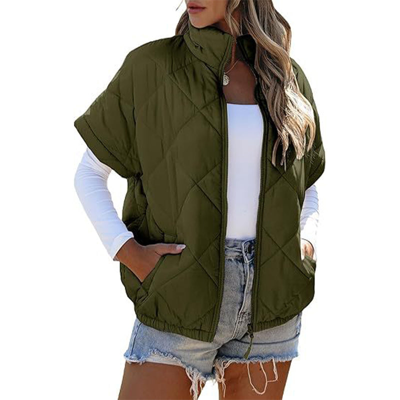 🍂👚Varm vattert vest for kvinner